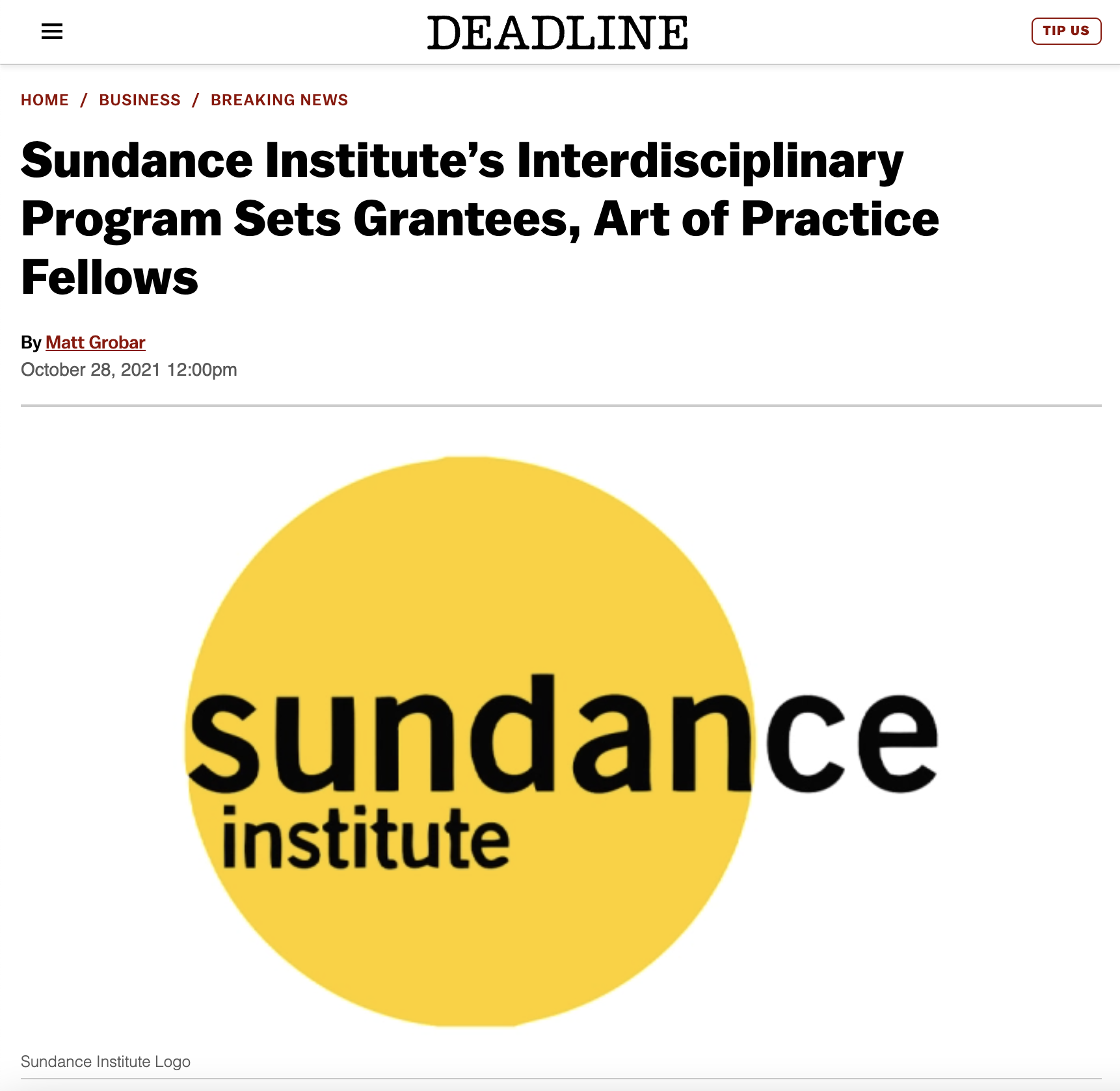 Sundance Institute’s Interdisciplinary Program Sets Grantees, Art of Practice Fellows￼